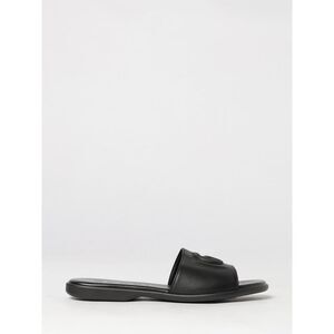 Gucci Women Gucci Calfskin Leather Slides With Embossed Gg Monogram